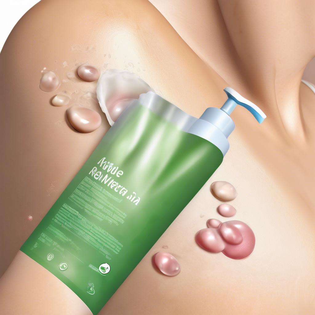 Obraz przedstawiający podrażnioną skórę pod pachą z widocznymi pryszczami i zaczerwienieniem, symbolizujący problemy dermatologiczne.