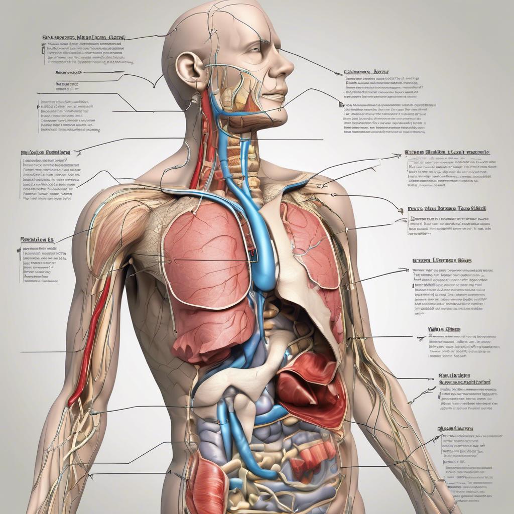 Lekarz w gabinecie omawiający przyczyny bólu w lewym boku z anatomicznymi diagramami.
