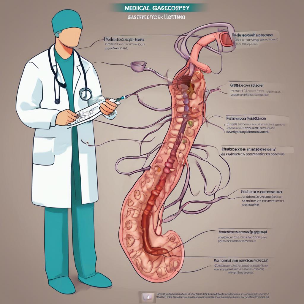 Anatomia żołądka z wyróżnionym antrum i błoną śluzową.