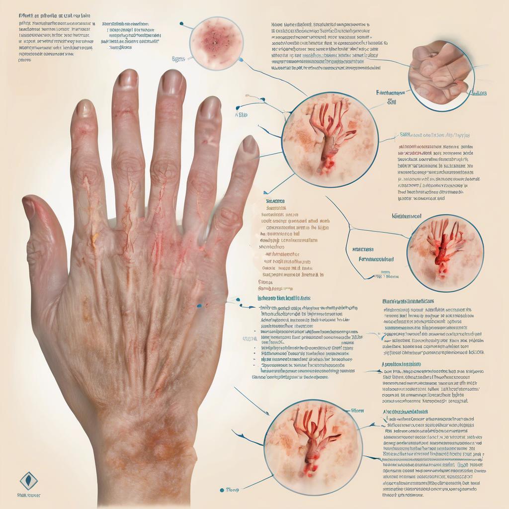 Lekarz dermatolog badający lewą rękę pacjenta w klinicznym otoczeniu, symbolizujący medyczne i kulturowe aspekty swędzenia.